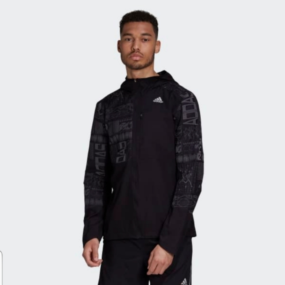 Adidas Own the Run Reflective Running Jacket Large